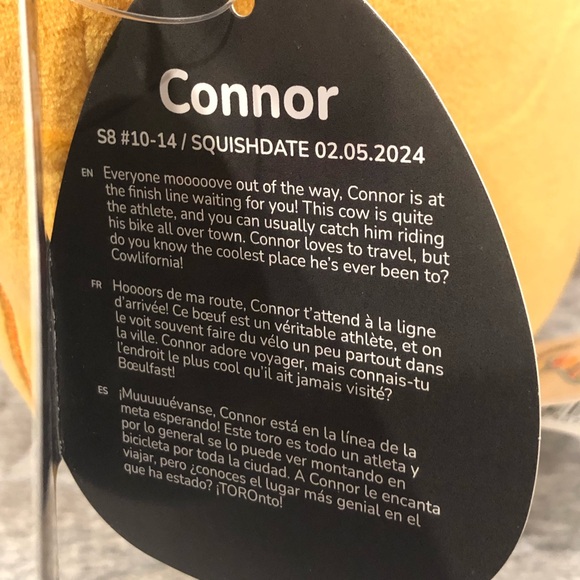 🐄 Squishmallows Halloween MALLOW MASH Pumpkin Connor Cow SELECT SERIES 8” BNWT - Picture 9 of 9